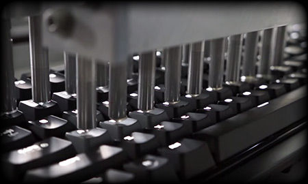 Depicts 70-million keystrokes and dual contact redundancy testing