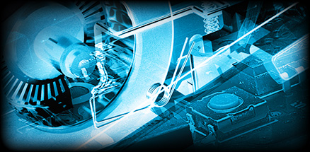 X-ray view close up of metal spring button tensioning system