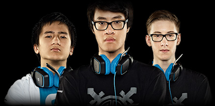 Three Logitech sponsored professional gamers