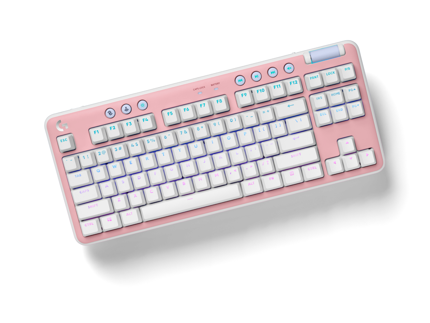 Logicool G715 リニア ピンクキーキャップ トッププレート Top Plate Aurora Collection top plate for G715 Keyboard