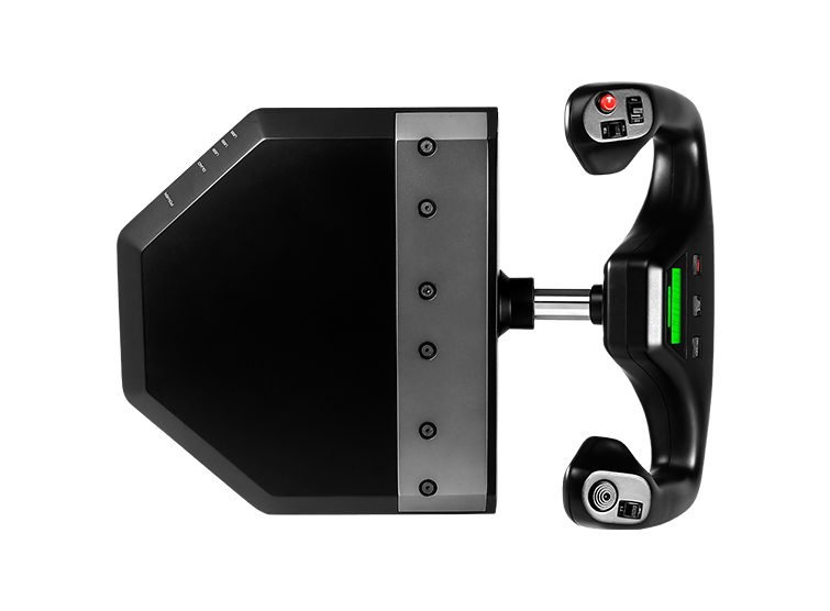 Flight Simulator Yoke System with Throttle Quadrant