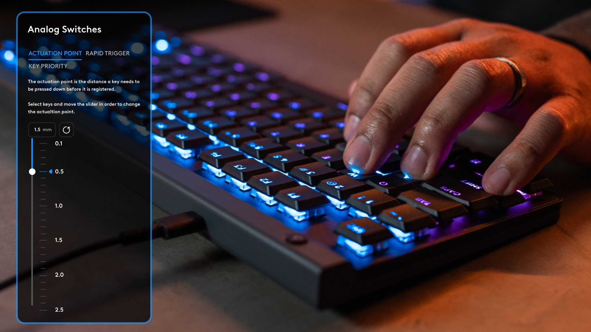 G515 RAPID TKL Wired Analog Gaming Keyboard | Logitech G