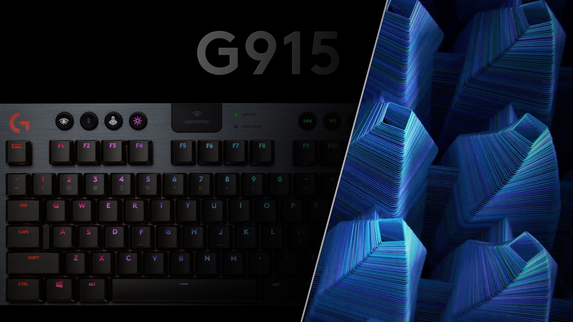 Logitech G915 TKL Tenkeyless LIGHTSPEED Keyboard - Logitech G