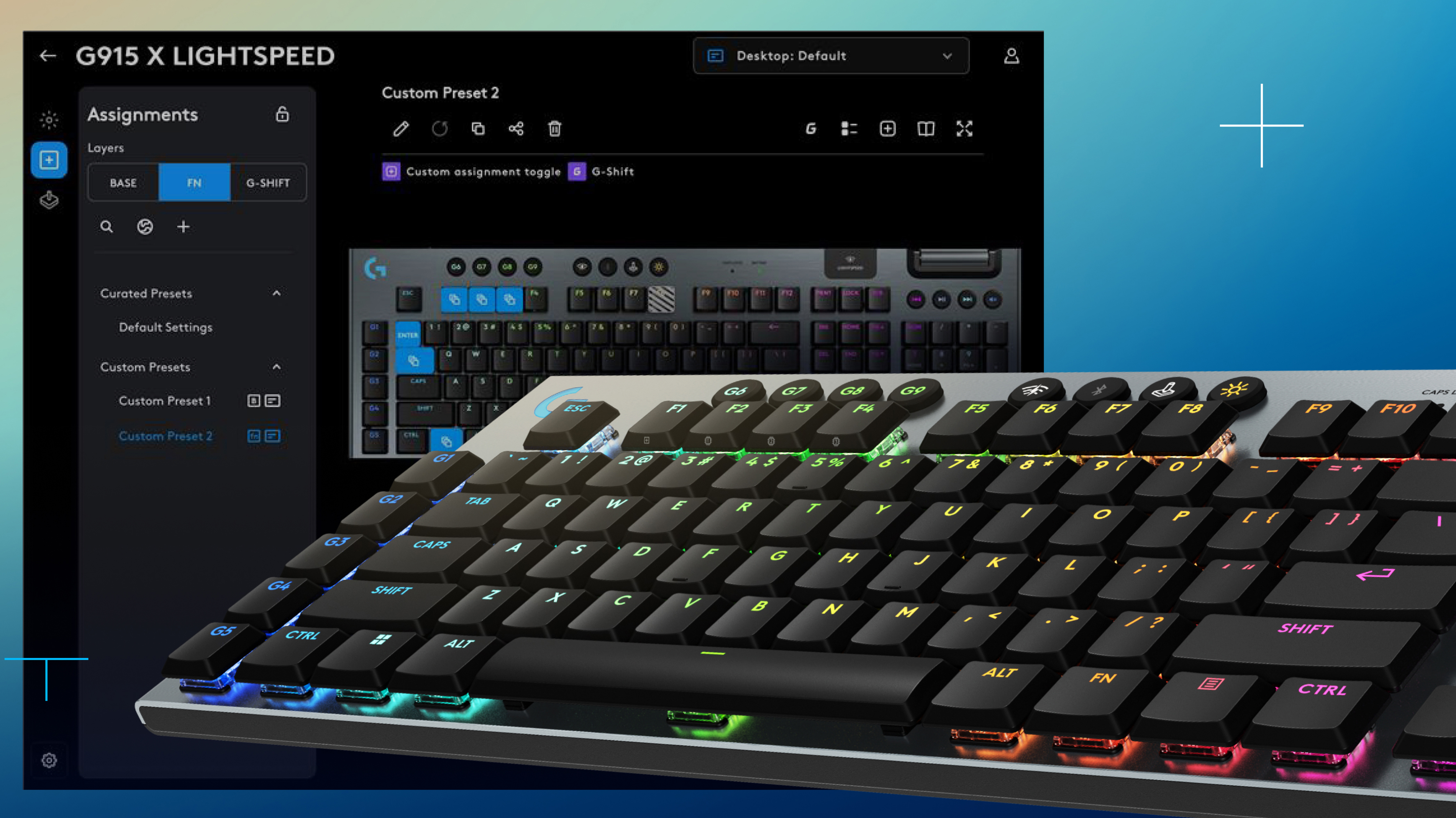 Teclado para jogos sem fio G915 X LIGHTSPEED | Logitech G