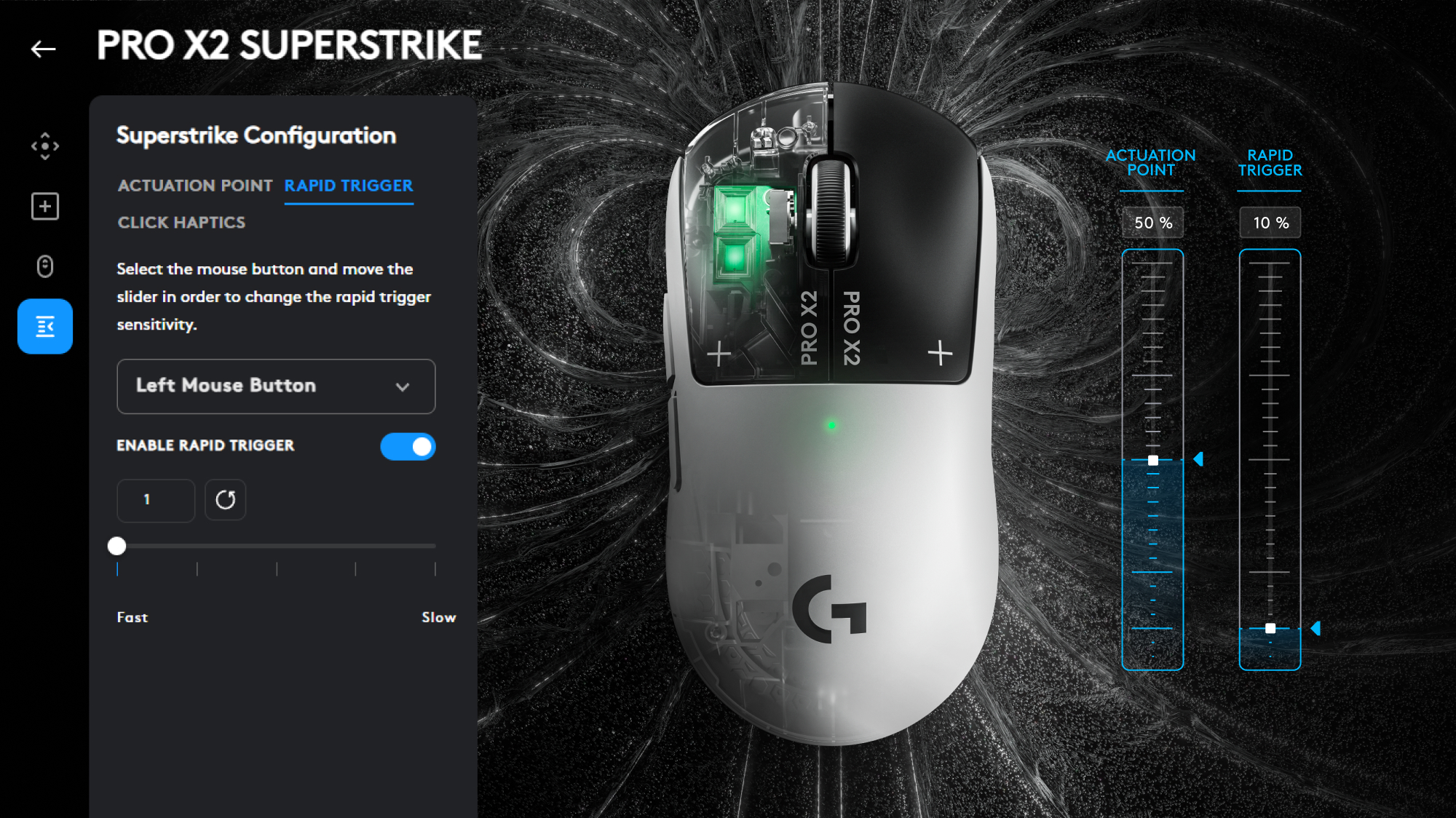 マウス・トラックボール Logitech PRO X2 superstrike PRO X2 SUPERSTRIKE Wireless Gaming Mouse | Logitech G